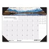 Earthscapes Recycled Monthly Desk Pad Calendar, Mountains of the World Photos, 22 x 17, Black Corners,12-Month(Jan-Dec): 2026 - 2 of 4