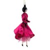 De Carlini Italian Ornaments 6.75 In Anastasia In Fuschia Dress Christmas Tree Ornament , Diva Fashion (1PC) - 3 of 3