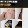 2 Pack Hanging Closet Organizer and Storage with Dividers ,efficient shoe storage in closets, wardrobes, RVs, and garment racks-SpaceAid® - 4 of 4