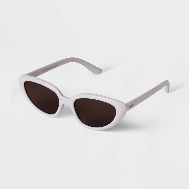 Women's Plastic Round Cateye Sunglasses - A New Day™, 2 of 3