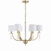 Craftmade Lighting Fortuna 6 - Light Chandelier in  Satin Brass - 4 of 4