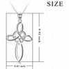 Infinity love heart celtic knot cross pendant size:0.85*0.92 Inch, BOX chain length:20"(50.4cm),1.0mm width,TOTAL weight:4.5g - 3 of 4