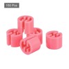 Unique Bargains Fit 0.14 Inch Rod Clothes Hanger Color Coding Markers Blank Tags 150 Pcs - 3 of 4