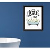 HomeRoots Hot Bath Black Framed Print Bathroom Wall Art - 2 of 3