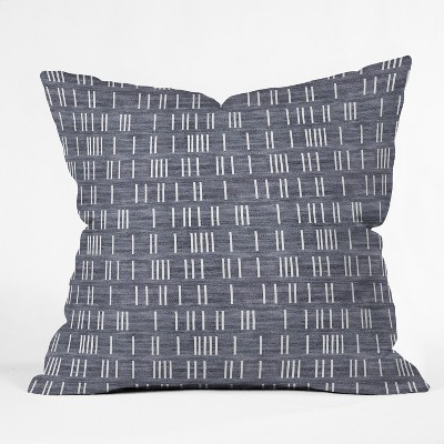 Holli Zollinger Geometric Square Throw Pillow Blue - Deny Designs