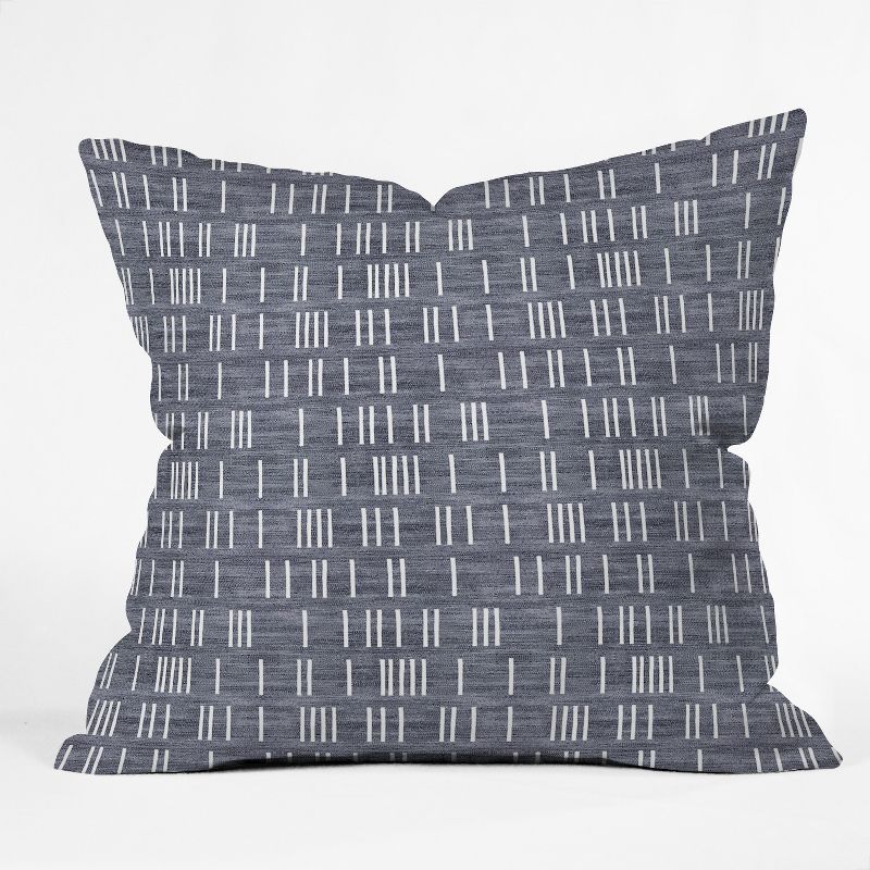 Holli Zollinger Geometric Square Throw Pillow Blue - Deny Designs, 1 of 6