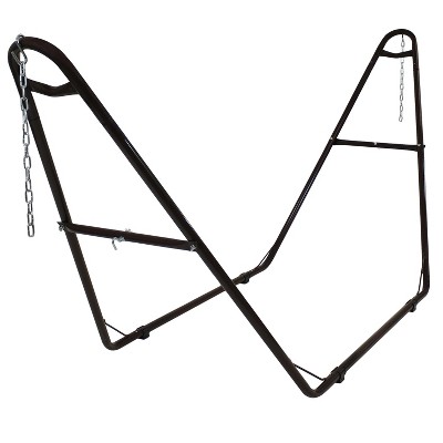 Sunnydaze Heavy-Duty Universal Multi-Use Heavy-Duty Steel Hammock Stand for 9 to 14 Feet Hammocks - 550 lb Weight Capacity - Bronze