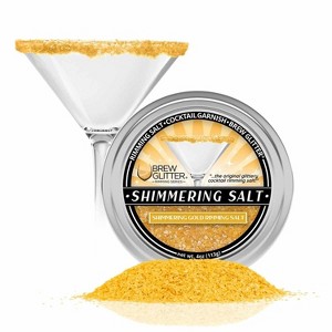 Brew Glitter Colorful Cocktail Rimming Glitter Salt Series (1x 4oz Tin) - 1 of 4