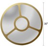Chloe Lighting Reflection Contemporary-Style Round Goldenwall Mirror 30" Tall - 3 of 4