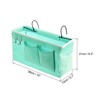 Unique Bargains Bunk Bed Caddy Bedside Hanging Organizer Storage Bag with Hooks - 2 of 4