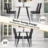 Tangkula 5 PCS 51" Rectangle Dining Set 0.3" Thick Glass Table w/ 4 Padded Dining Chairs - image 4 of 4