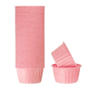 Unique Bargains Paper Grease Resistant Heat Resistant Non Stick Baking Cups Standard Size 3.5oz - 1 of 4