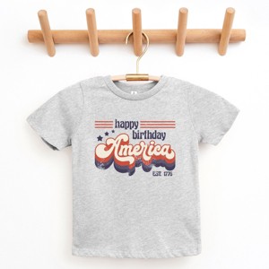 The Juniper Shop Happy Birthday America Retro Youth Short Sleeve Tee - 1 of 4