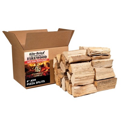 Firewood Central Kiln-Dried Wood Splits 8 in, 30–35 Pieces for Pizza Ovens, Grills, Smokers, and BBQ Cooking
