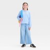 Girls' French Terry Pullover Sweatshirt - Cat & Jack™ - 4 of 4