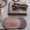 Storied Home Two-Tone Wood Cheese and Cutting Board, Natural and Walnut - 3 of 4