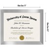 Americanflat 8.5x11 Diploma Frame with Shatter-Resistant Glass - Document Frame with Engineered Wood - Legacy Collection - Dark Oak - 2 of 4