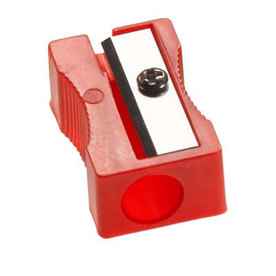 Assorted Color Plastic Single-Hole Manual Pencil Sharpeners, 24 Pack