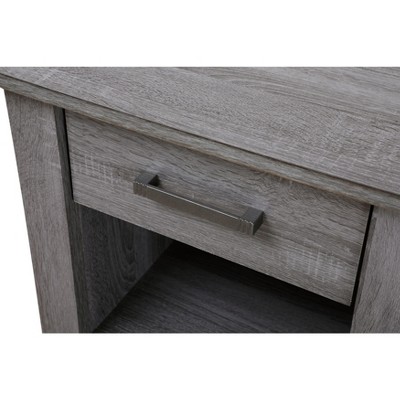 Lennox 24" Gray Wood 1-Drawer Nightstand