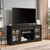 Dexmalle Charcoal Grey Multipurpose  Sliding Door TV Stand with Large Storage - 3 of 4