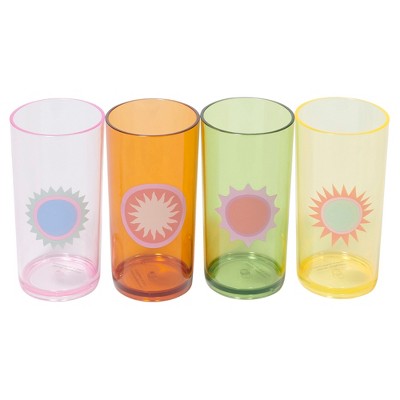 Sunnylife: Poolside Tall Tumbler: Rio Sun - 4pk