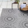Gertmenian Tropea Tiaret Modern Geometric Gray Flatweave Indoor Outdoor Area Rug, 7'10"x10' - 4 of 4