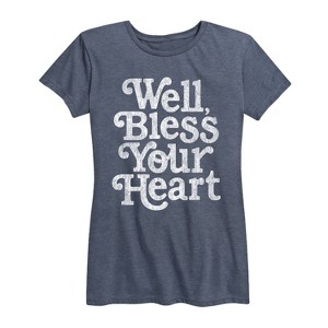 Women's - Instant Message - Well Bless Your Heart Short Sleeve Graphic T-Shirt - 1 of 4