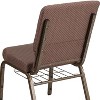 Emma and Oliver 18.5"W Church/Reception Guest Chair with Communion Cup Book Rack - 3 of 4