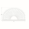 HomeStock Rattan Wall-Mounted Headboard, Queen - 3 of 4