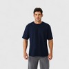 Anna-Kaci Active Men's Oversized Fit Short Sleeve T-Shirt with Drop Shoulders and Relaxed Silhouette for Everyday Style - 2 of 4