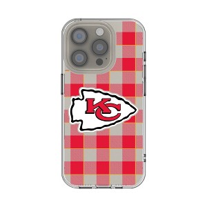 NFL AFC Teams Plaid Clear Cell Phone Case for Apple iPhone - 1 of 4