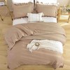 BAGOKIE 3 Pieces Ruffled Bed in a Bag Comforter Set - 3 of 4