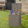 50 Gallon Resin Deck Box, Lockable Waterproof Ourdoor Storage Container for Pool Accessories, Patio and Garden - 3 of 4