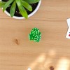 Slickblue Set of 5 Green Translucent Dice – 16mm with Engraved White Pips for Games & Crafts - 2 of 3