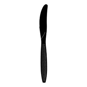 Smarty Had A Party Black Plastic Knives - 1000 pcs - 1 of 4