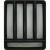 LunaLulinlk (2 pack) Rubbermaid, Silverware Organizer, Small, Black - 4 of 4