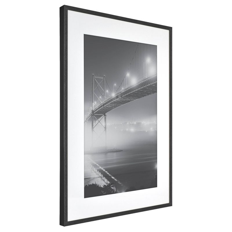 Thin Gallery Matted Photo Frame Black - Threshold™, 3 of 13