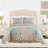 Mary Jane's Home 3pc Provencal Rose Quilt Bedding Set Pink