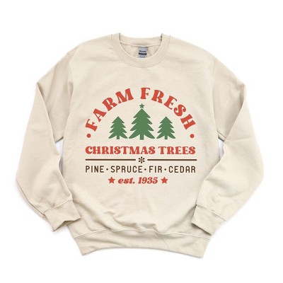 Simply Sage Market Women's Graphic Sweatshirt Farm Fresh Trees
