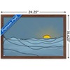 Trends International LINE AND BRUSH - Landscape Line Sunset Framed Wall Poster Prints - 3 of 4