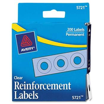 0.5625 Circle Hole Reinforcement Labels, 1 Sheet, Brown Kraft
