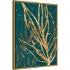 Amanti Art Burnished Jungle Leaves II by June Erica Vess Framed Canvas Wall Art - 3 of 4