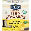 Lundberg Organic Thin Stackers White Chocolate Lemon Poppy Seed (Case of 6) - 2 of 2