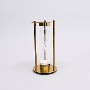 TopComfy Decorative Object Modern Table Clock with Minimalist Wire Design for Stylish Home Decor, Gold, 6"*6"*11.5" - 1 of 4