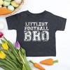 The Juniper Shop Littlest Football Bro Toddler Short Sleeve Tee - 4T - Charcoal - 3 of 4