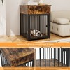 Etelifrank Decorative Dog Crate with Drawer - Modern Pet Furniture for Home Use - 2 of 4