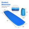 Costway Inflatable Sleeping Pad, Self Inflating Camping Mattress w/Carrying Bag Green\Blue - image 4 of 4