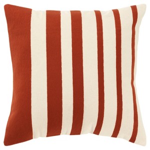 20"x20" Oversize Striped Square Throw Pillow Cover - Rizzy Home - 1 of 4