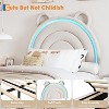 Twin Upholstered Bed Frame with 2 Storage Drawers & LED Rainbow Headboard, Platform Bed for Kids, Solid Wood Slats Support, No Box Spring Needed - 4 of 4