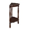 NicBex 42" Half-Moon Console Table with Cloud Design Top and Open Shelf, Side Table with 3 Wood Legs, Couch Table for Living Room, Entryway - 3 of 4